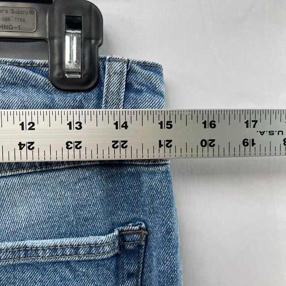 Rewash Blue Cotton High Rise Straight Ankle Jeans Women 9 - Picture 6 of 8